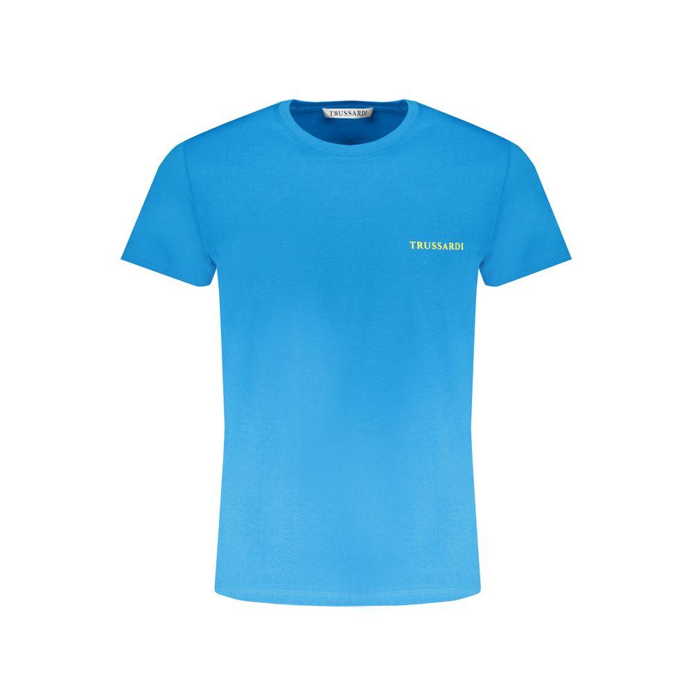 Trussardi Light Blue Cotton T-Shirt - PER.FASHION