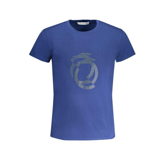 Trussardi Blue Cotton T-Shirt - PER.FASHION