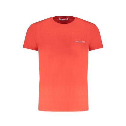 Trussardi Red Cotton T-Shirt - PER.FASHION