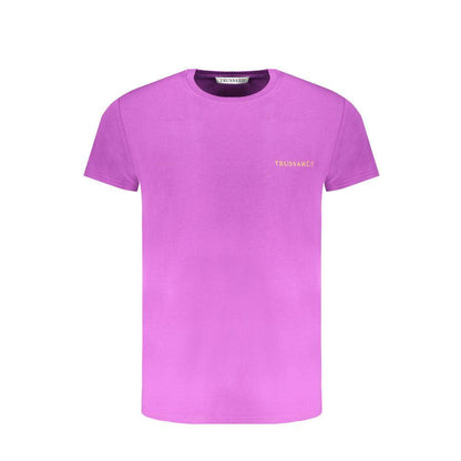 Trussardi Purple Cotton T-Shirt - PER.FASHION
