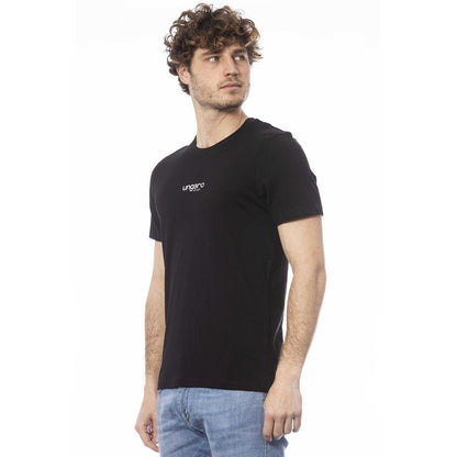 Ungaro Sport Sleek Black Cotton Crew Neck T-Shirt - PER.FASHION