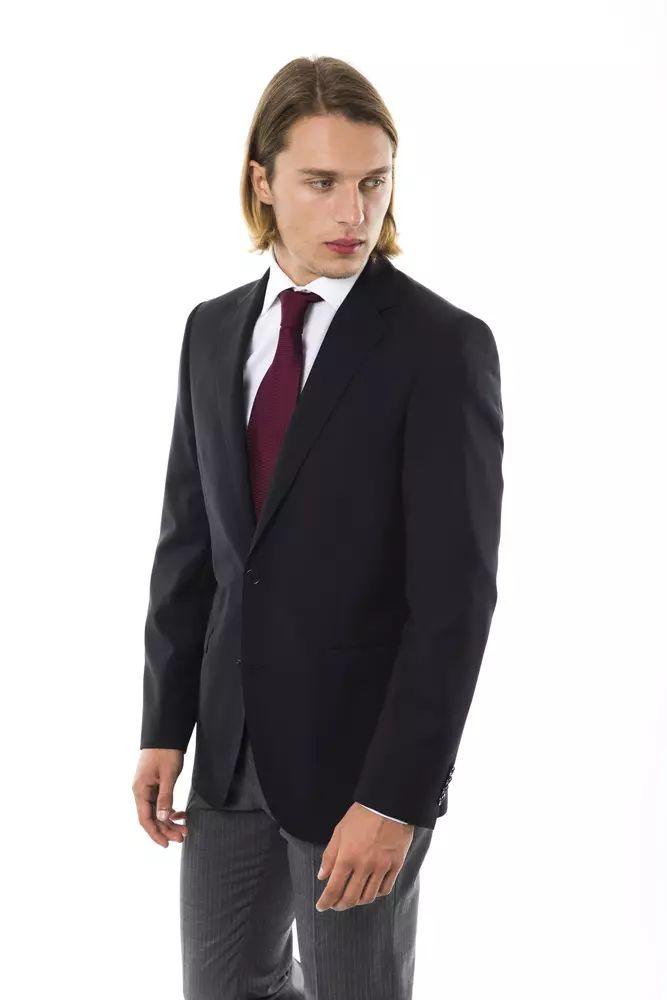 Uominitaliani Elegant Wool Two-Button Men's Blazer - PER.FASHION