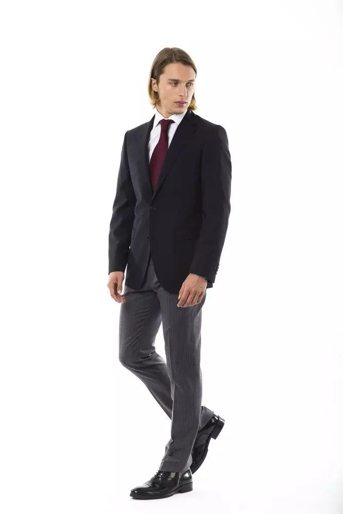 Uominitaliani Elegant Wool Two-Button Men's Blazer - PER.FASHION