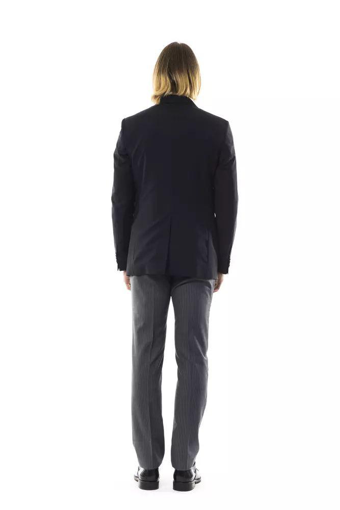 Uominitaliani Elegant Wool Two-Button Men's Blazer - PER.FASHION