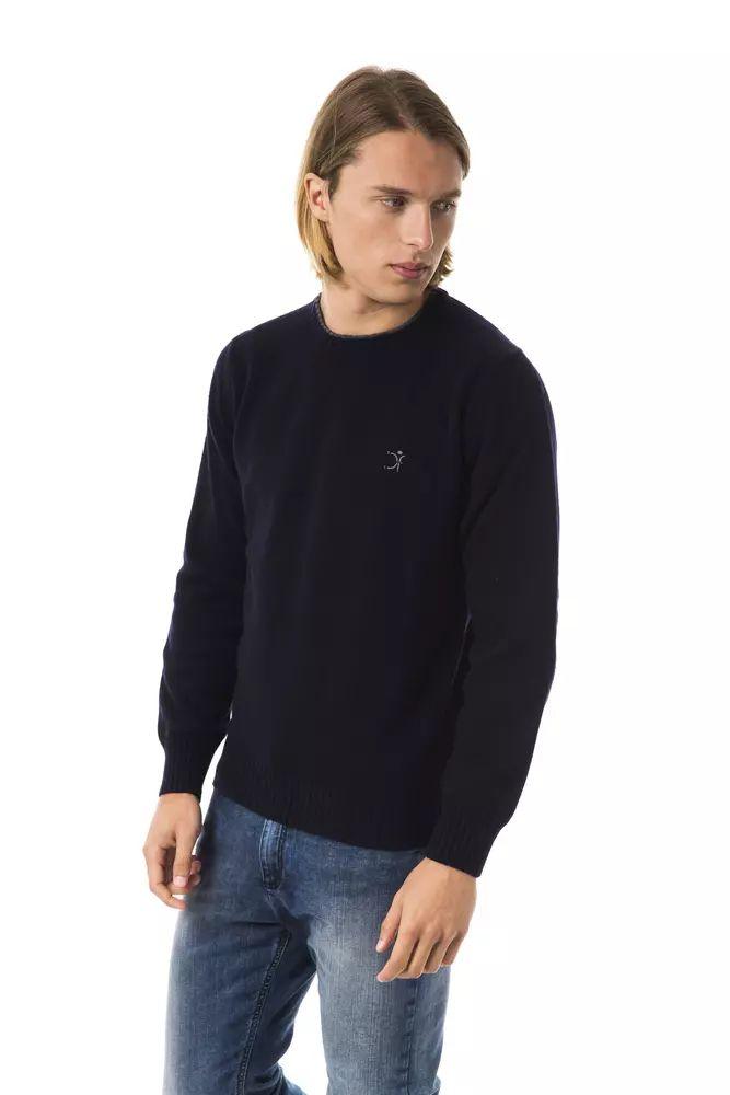 Uominitaliani Exquisite Embroidered Crew Neck Wool Sweater - PER.FASHION