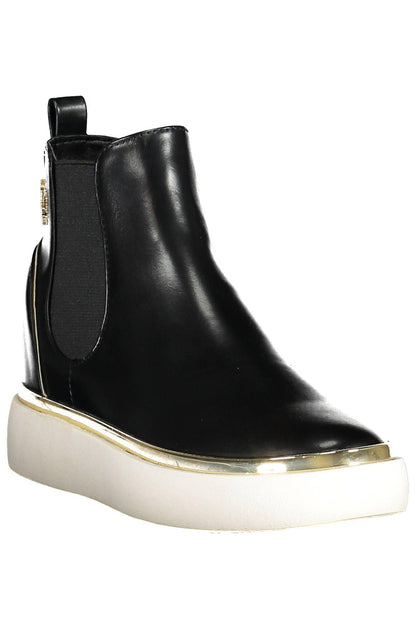 U.S. POLO ASSN. Elegant Black Low Ankle Boots with Side Elastic - PER.FASHION