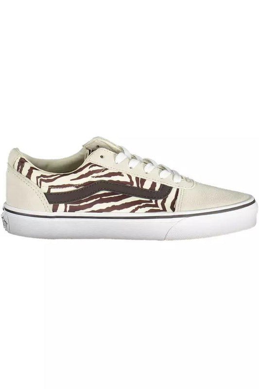 Vans Beige Lace-Up Sneaker with Contrasting Detail - PER.FASHION