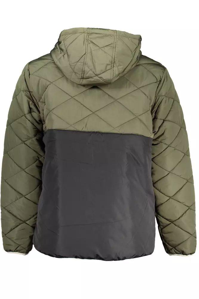 Vans Classic Green Hooded Jacket with Logo Accent - PER.FASHION