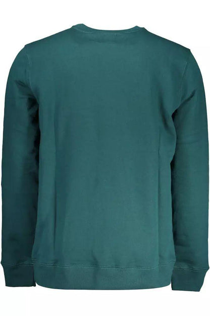 Vans Green Logo Print Round Neck Sweatshirt - PER.FASHION