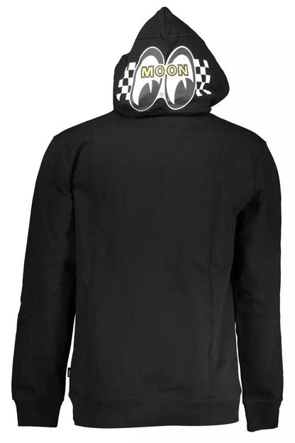 Vans Sleek Black Hooded Long-Sleeve Sweatshirt - PER.FASHION