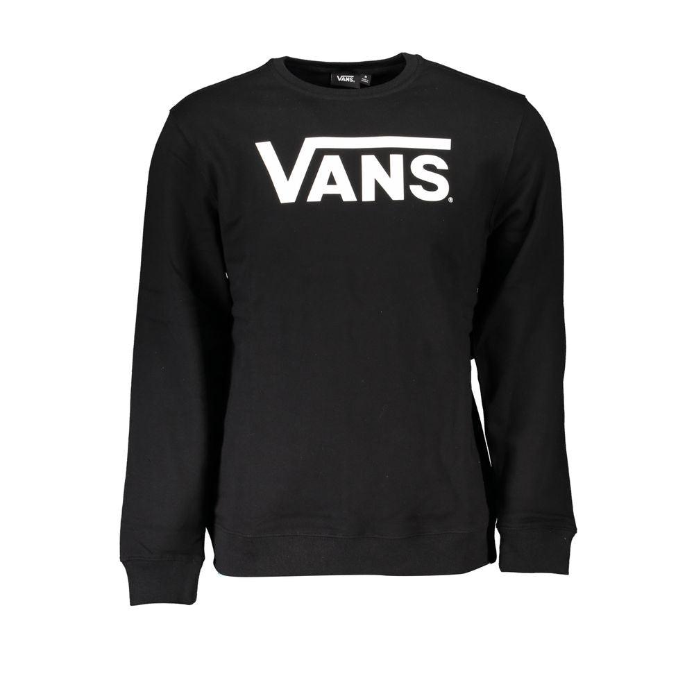 Vans Sleek Fleece Crew Neck Black Sweatshirt - PER.FASHION