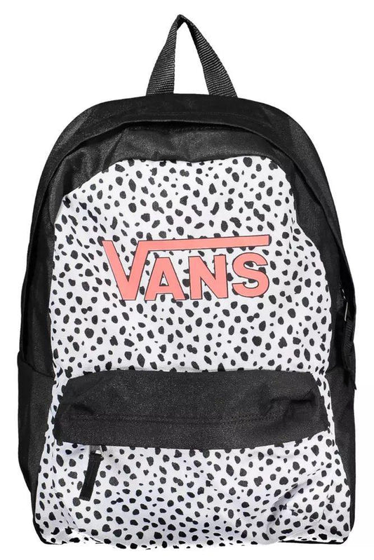 Vans Sleek Black Polyester Backpack with Logo Detail - PER.FASHION