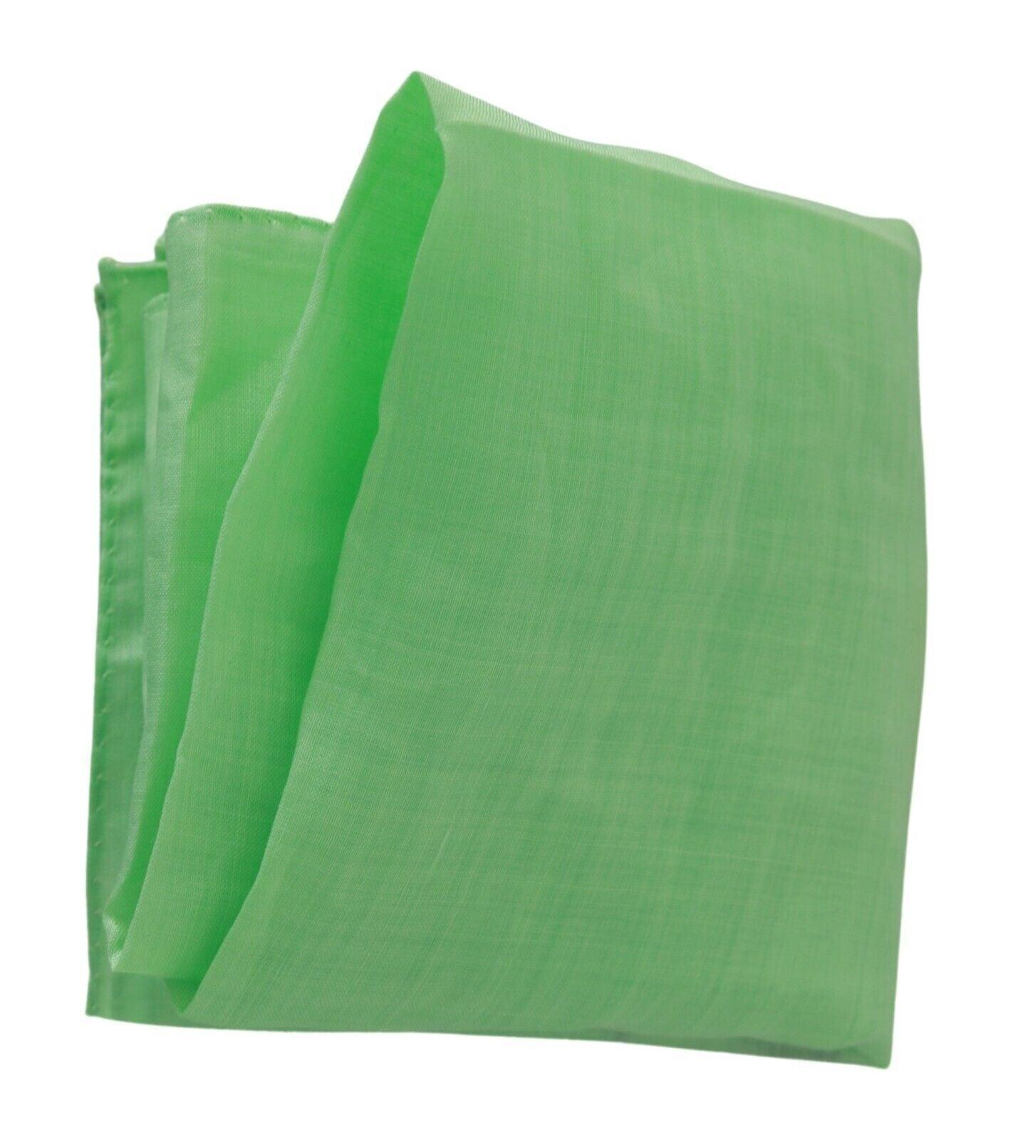 Versace Elegant Apple Green Linen Scarf - PER.FASHION