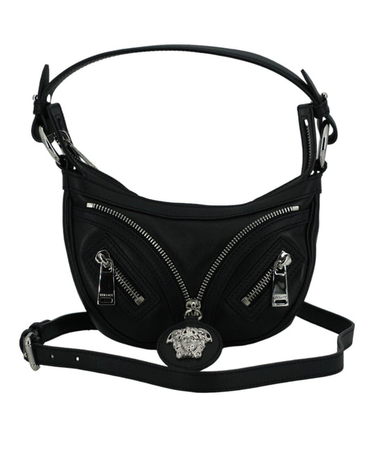 Versace Elegant Black Mini Hobo Shoulder Bag - PER.FASHION