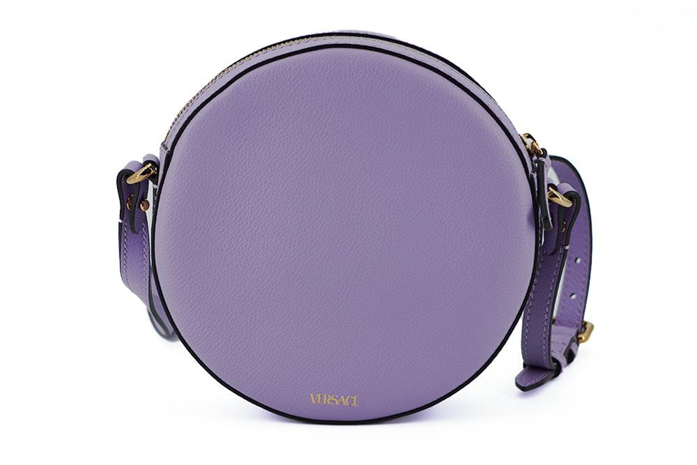 Versace Elegant Purple Round Shoulder Bag - PER.FASHION