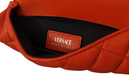 Versace Elegant Red Nappa Leather Crossbody Bag - PER.FASHION