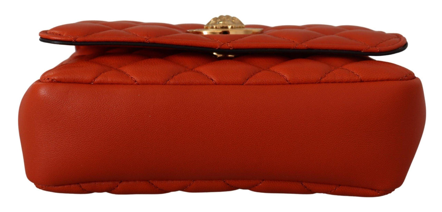 Versace Elegant Red Nappa Leather Crossbody Bag - PER.FASHION