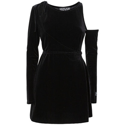 Versace Jeans Chic Black Polyester Shift Dress - PER.FASHION