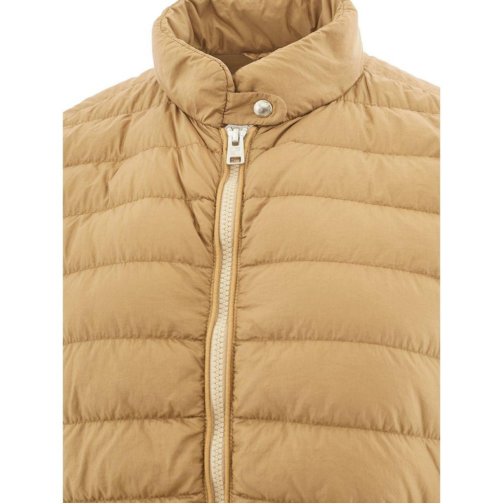 Woolrich Beige Polyamide Chic Winter Coat - PER.FASHION