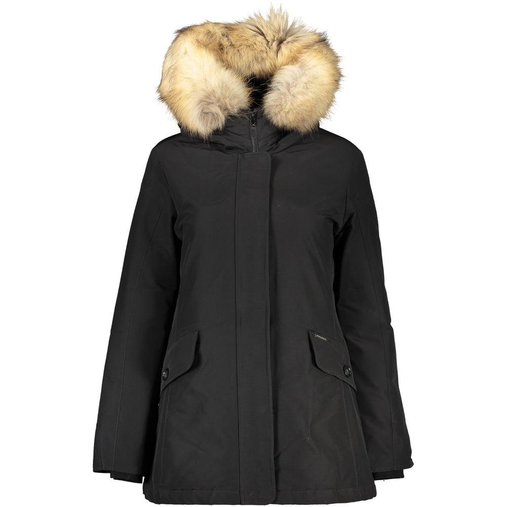 Woolrich Black Cotton Jackets & Coat - PER.FASHION