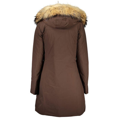 Woolrich Brown Cotton Jackets & Coat - PER.FASHION