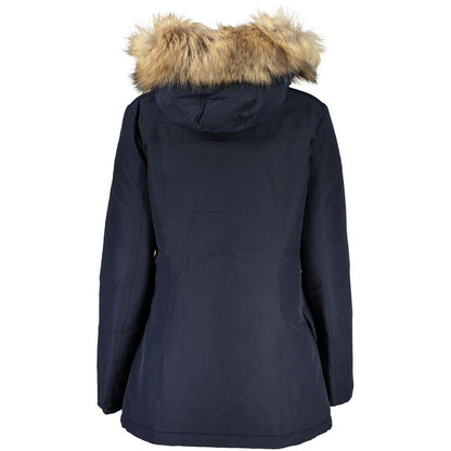 Woolrich Blue Cotton Jackets & Coat - PER.FASHION