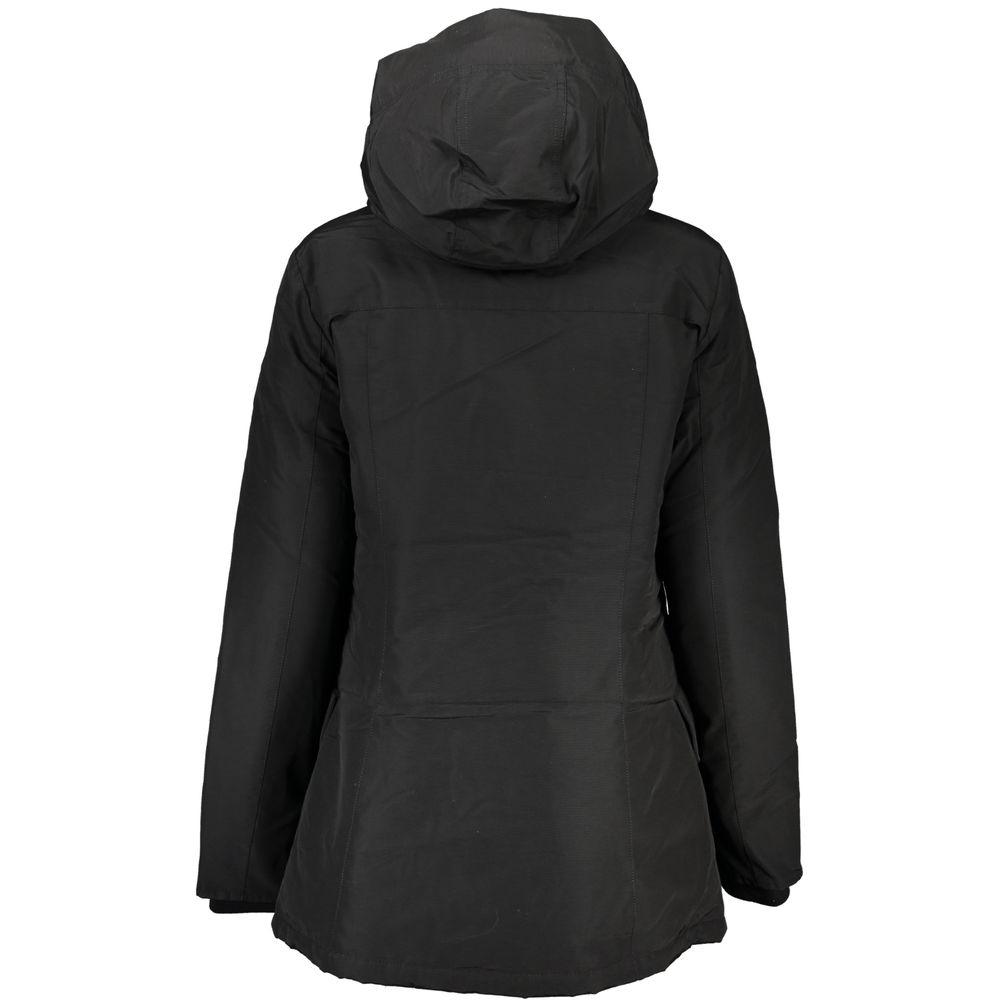 Woolrich Black Cotton Jackets & Coat - PER.FASHION