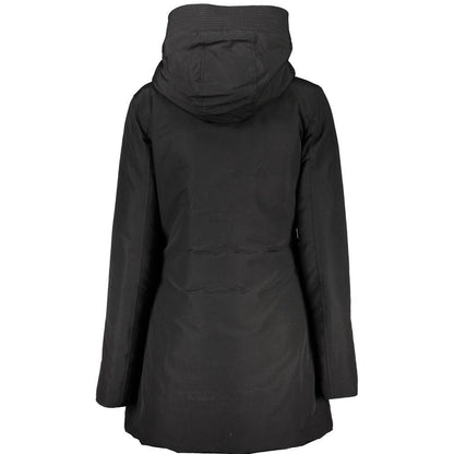 Woolrich Black Cotton Jackets & Coat - PER.FASHION