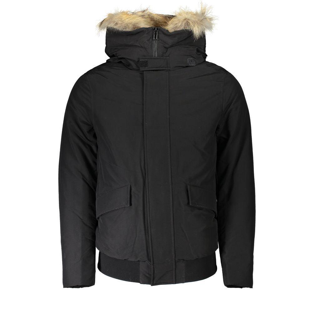 Woolrich Black Cotton Jacket - PER.FASHION