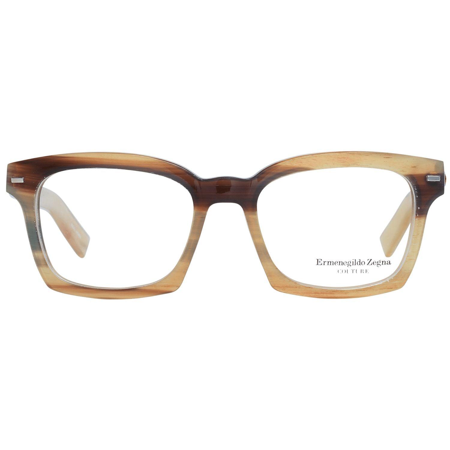 Zegna Couture Multicolor Horn Frame Trapezium Eyewear - PER.FASHION