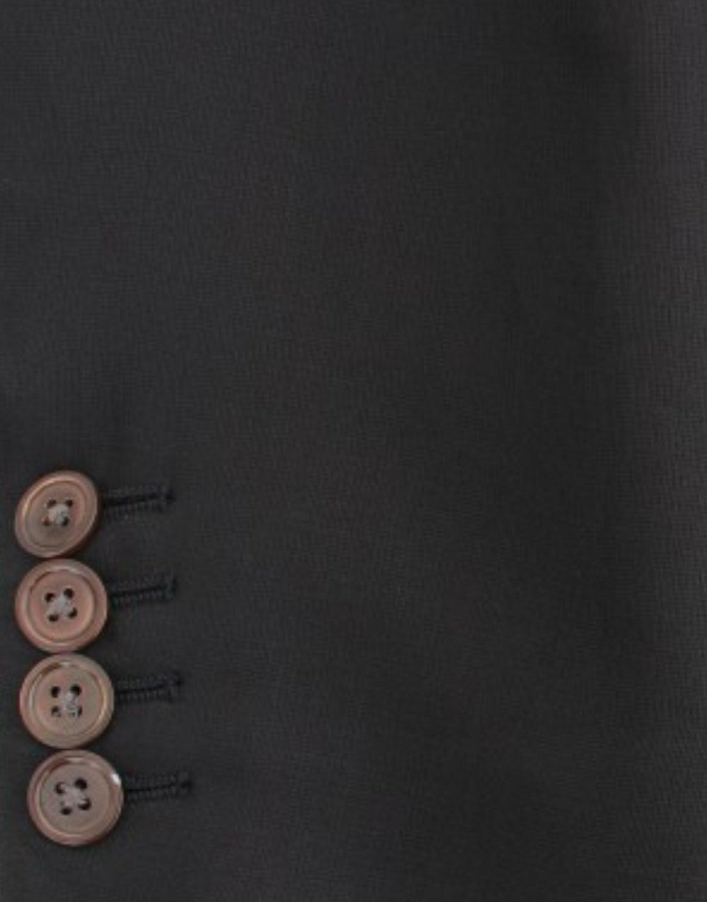 Dolce & Gabbana Elegant Black Silk Blend Two-Button Blazer