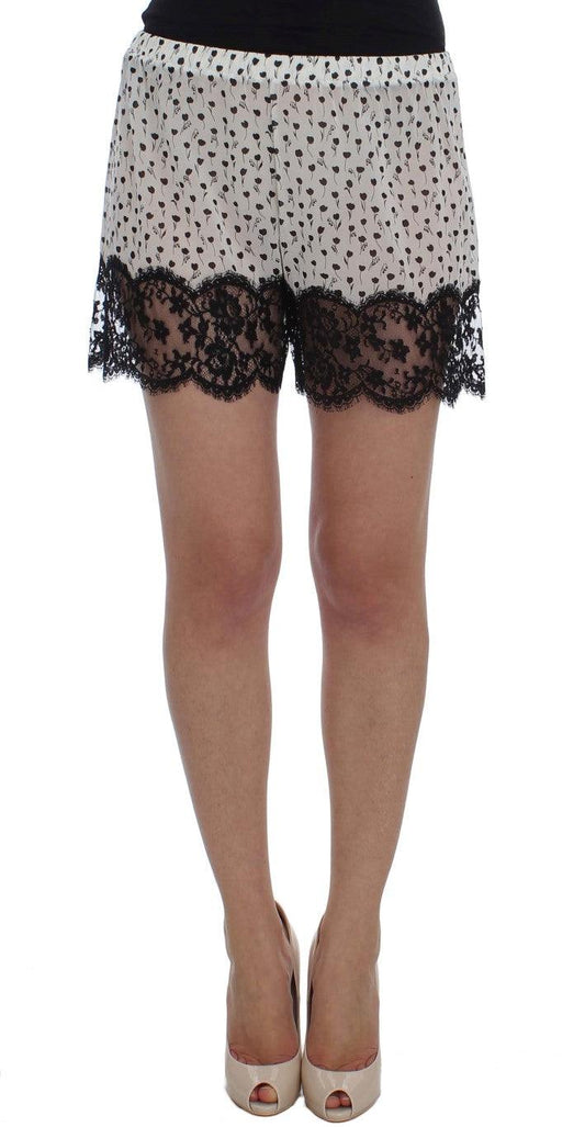 Dolce & Gabbana Elegant Silk Lace Sleep-Shorts