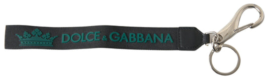 Dolce &amp; Gabbana Portachiavi con logo in gomma a corona chic