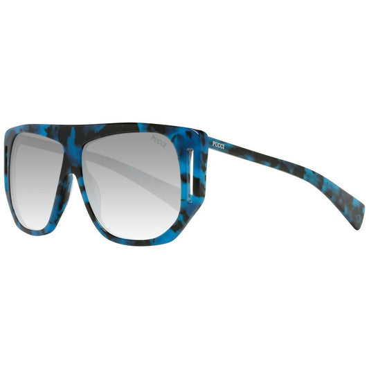 Emilio Pucci Синие женские солнцезащитные очки