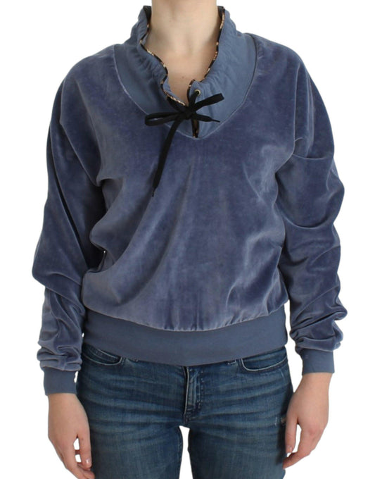 Cavalli Elegant Mock Sweater with Rhinestone Detail - PER.FASHION