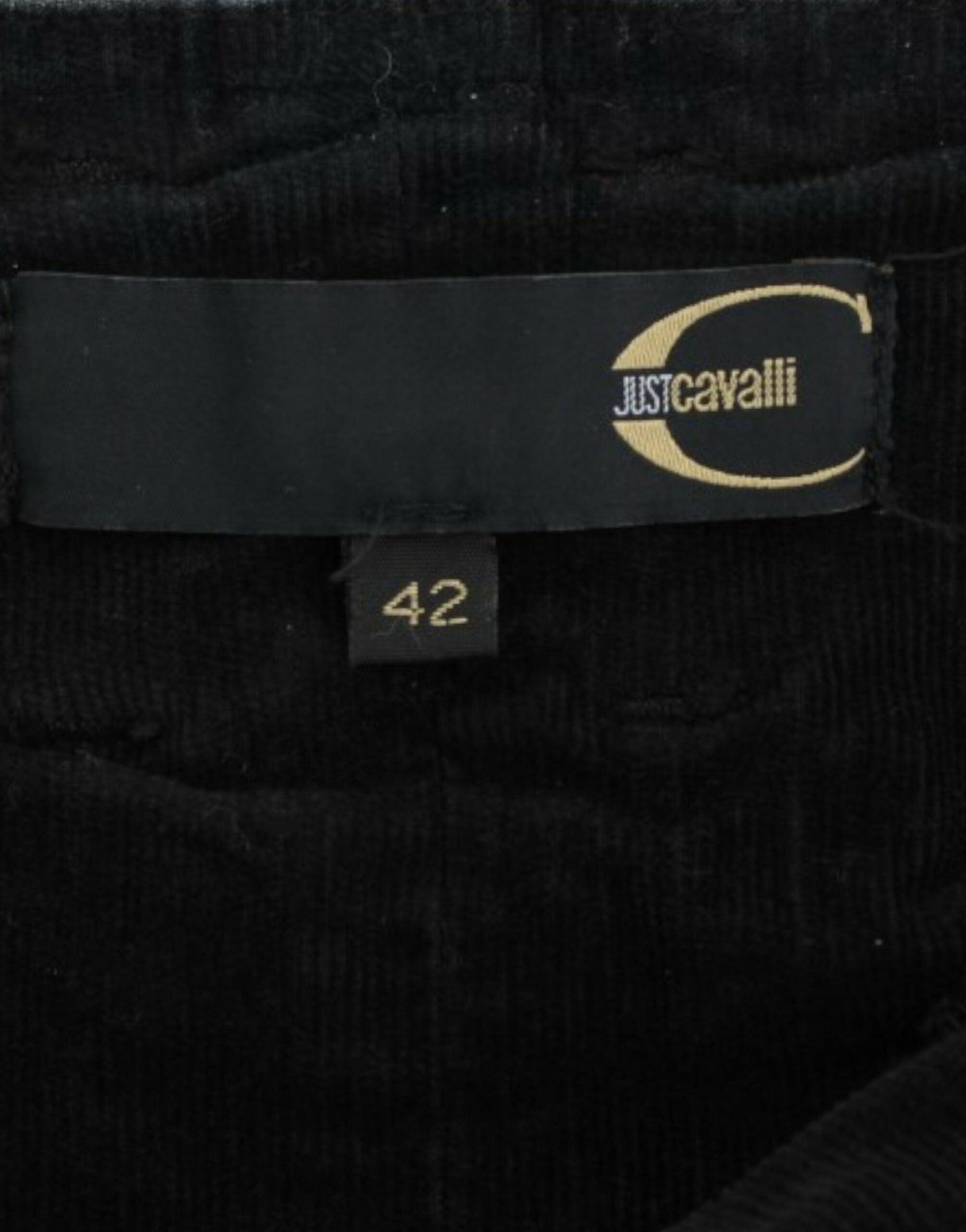 Cavalli Elegant Black Pencil Skirt for Sophisticated Style - PER.FASHION