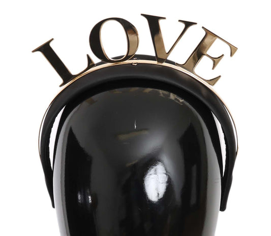 Dolce &amp; Gabbana Элегантная диадема-диадема черного золота черного цвета