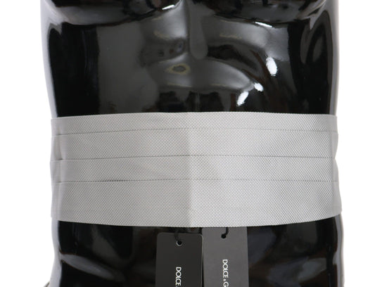 Dolce &amp; Gabbana Элегантный шелковый серый камербанд