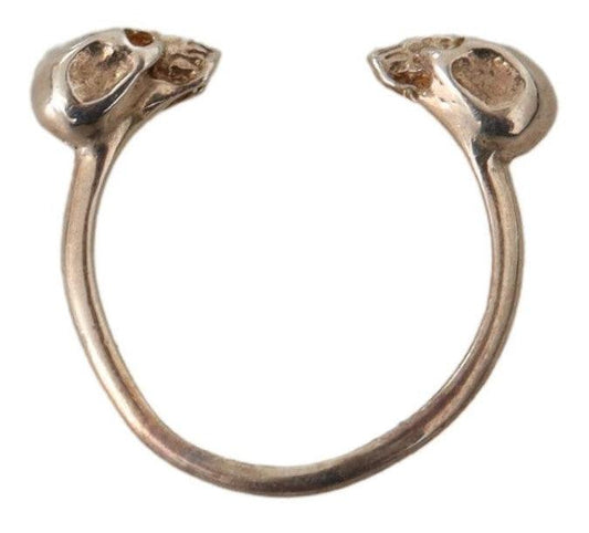 Nialaya squisito anello con teschio in argento