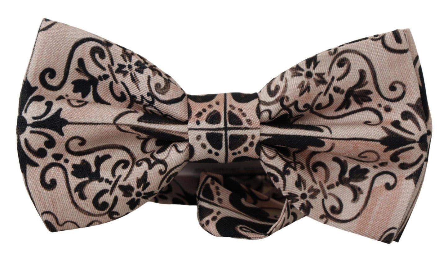 Dolce & Gabbana Elegant Multicolor Silk Bow Tie - PER.FASHION