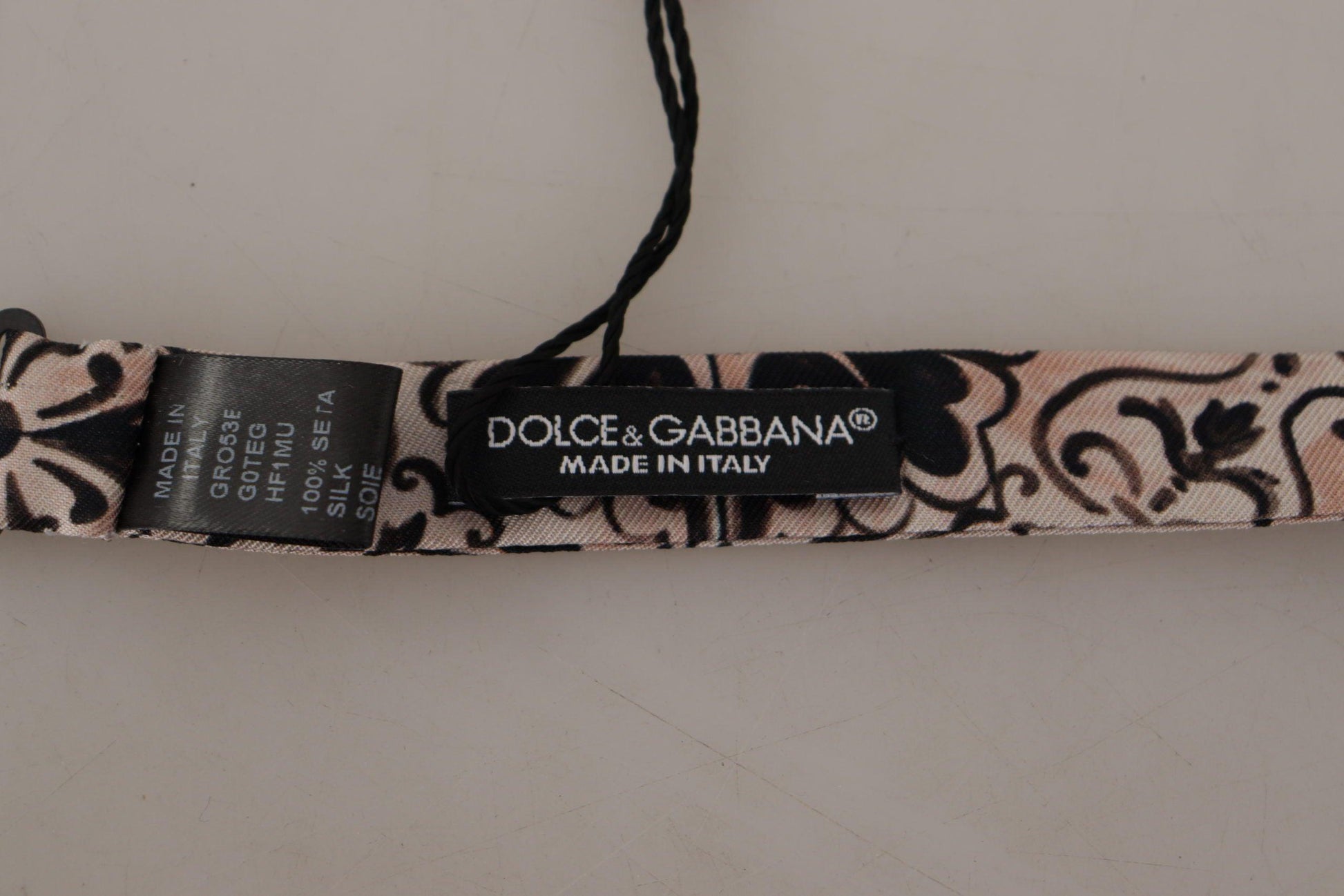 Dolce & Gabbana Elegant Multicolor Silk Bow Tie - PER.FASHION