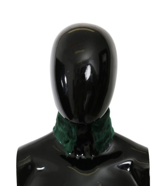 Роскошный женский зеленый шарф Dolce &amp; Gabbana из кожи ягненка