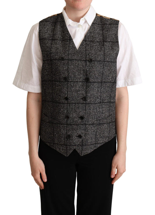 Dolce & Gabbana Elegant Leopard Print Sleeveless Vest