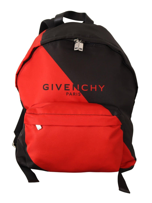 Красный и черный городской рюкзак из нейлона от Givenchy