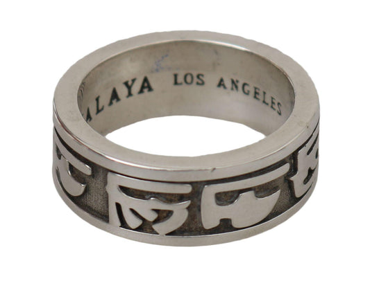 Nialaya elegante anello da uomo in argento sterling