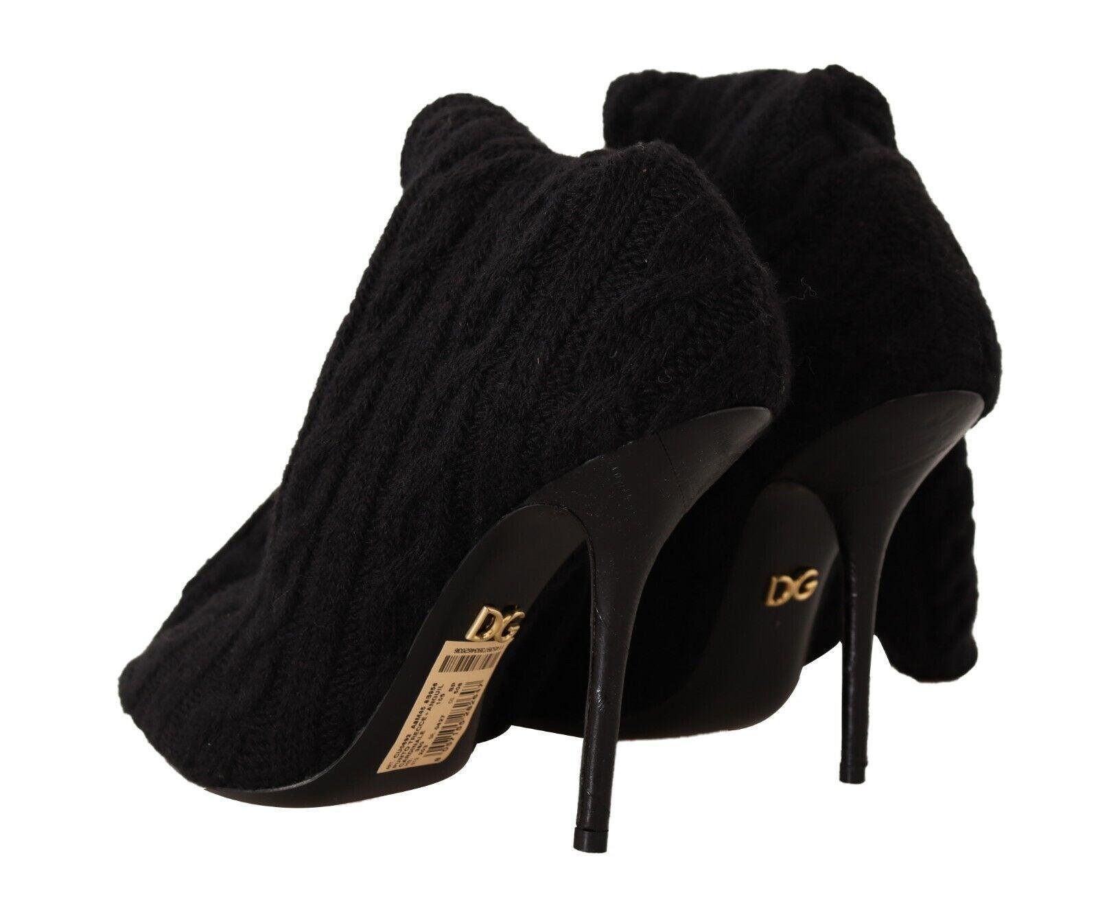 Dolce & Gabbana Elegant Stretch Sock Boots in Black - PER.FASHION