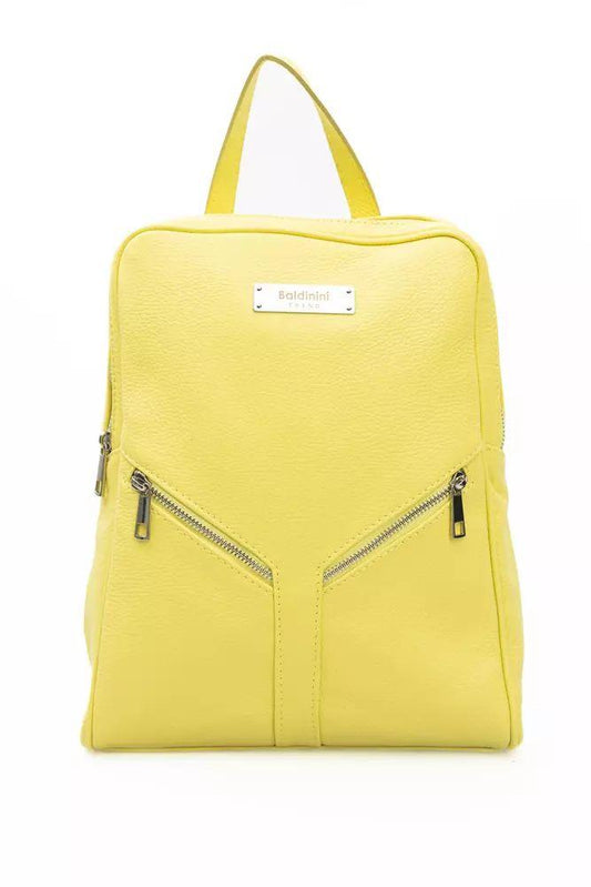Baldinini Trend Солнечно-желтый кожаный рюкзак
