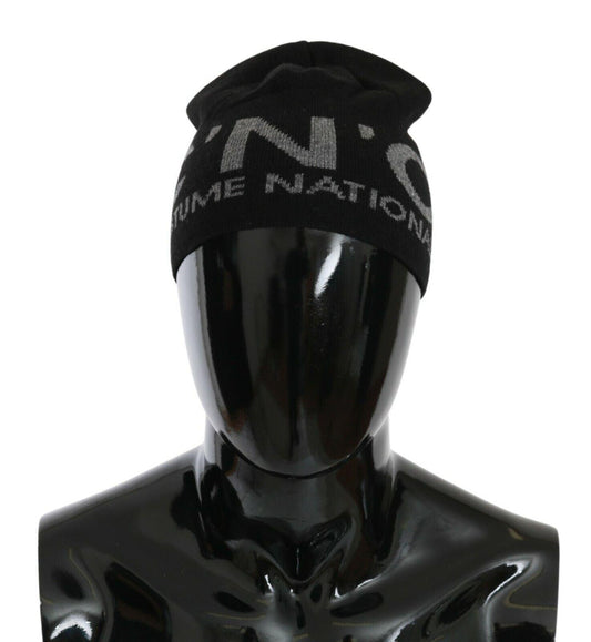 Костюмная национальная шапка, черная шерстяная шапка с логотипом