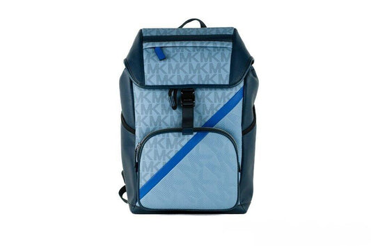 Michael Kors Signature Cooper Sport Flap Chambray Zaino grande Bookbag Bag
